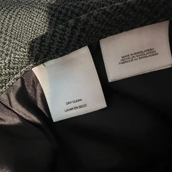 Evan Picone,10, skirt/ jacket suit olive green, micro houndstooth check, print - Picture 12 of 13